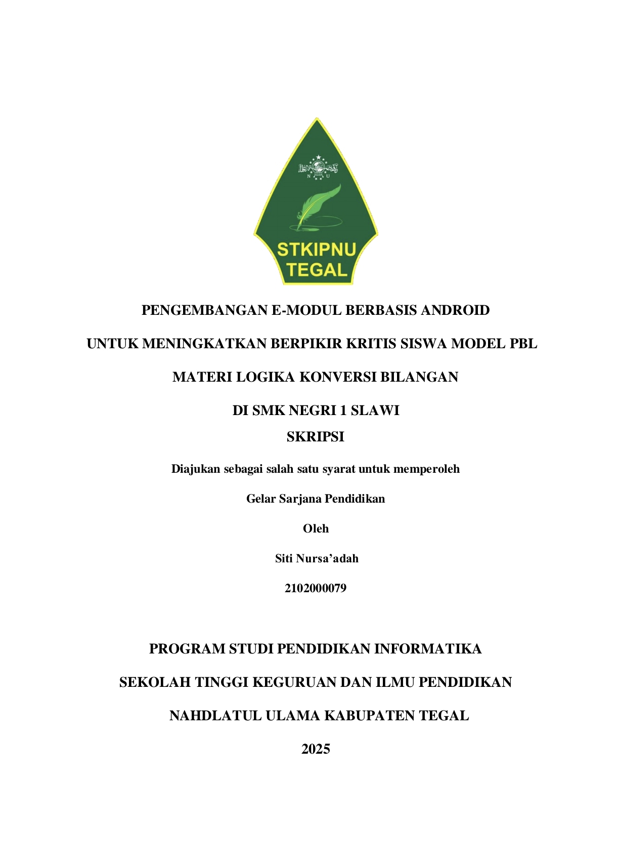 Cover Skripsi