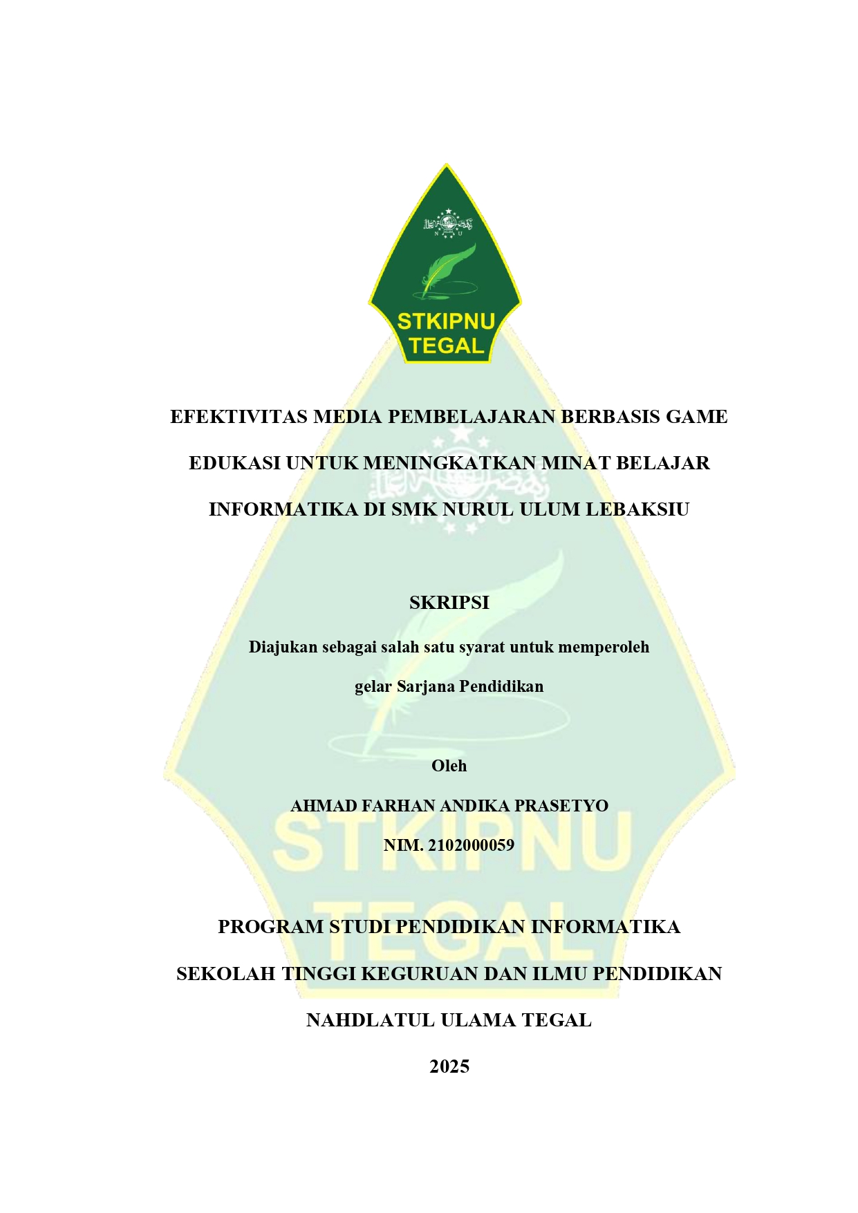 Cover Skripsi