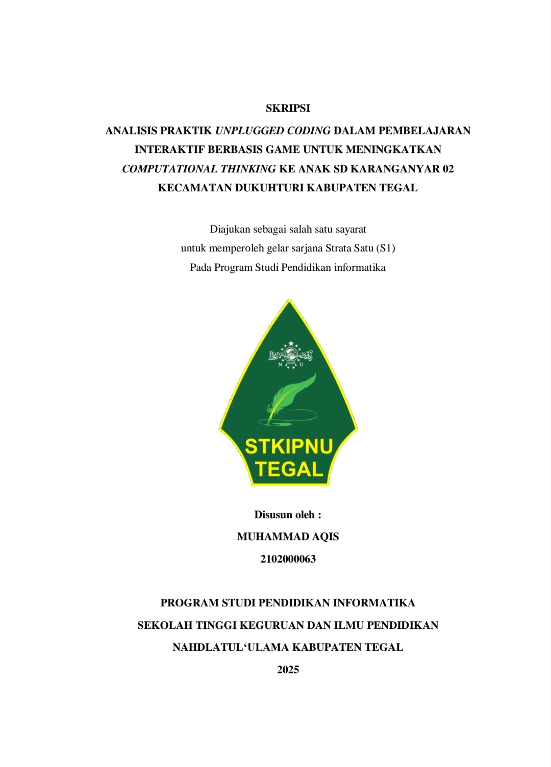 Cover Skripsi
